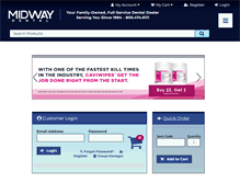 Tablet Screenshot of midwaydental.com